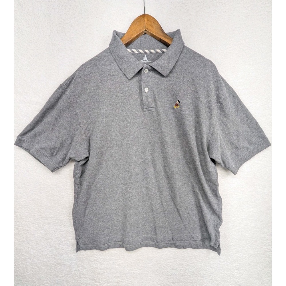 Men's Disney Parks Short‎ Sleeve Embroidered Mickey Mouse Polo Shirt XL